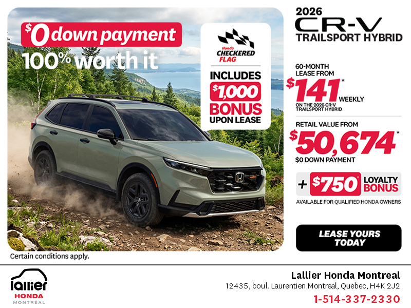 Get the 2026 Honda CR-V Hybrid!