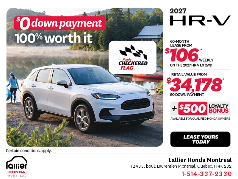 Get the 2027 Honda HR-V!