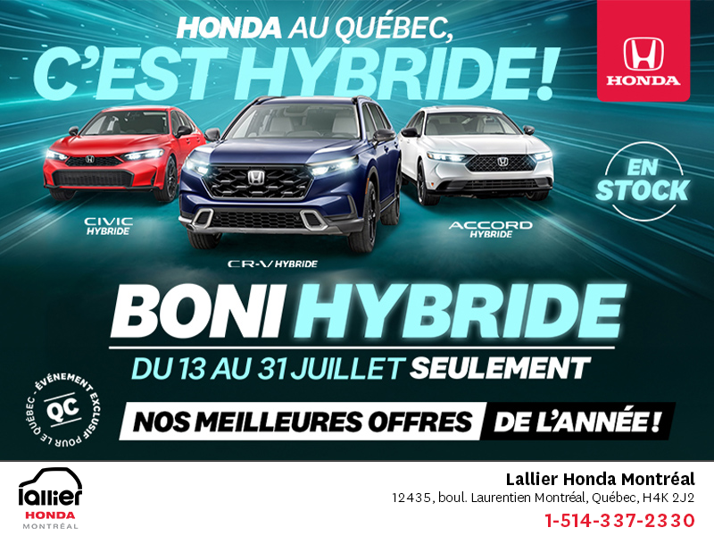 L'événement mensuel Honda !