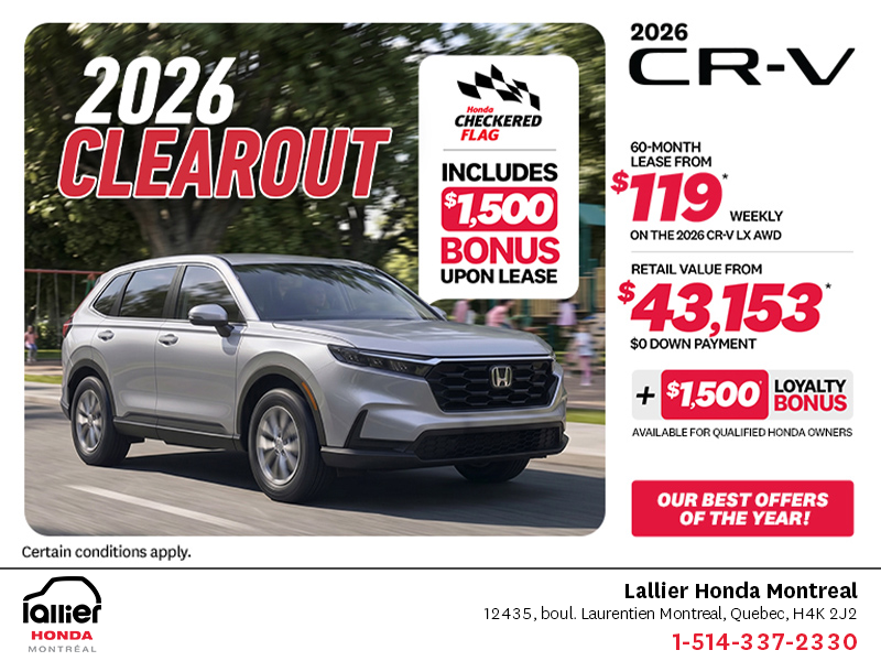 Get the 2026 Honda CR-V!