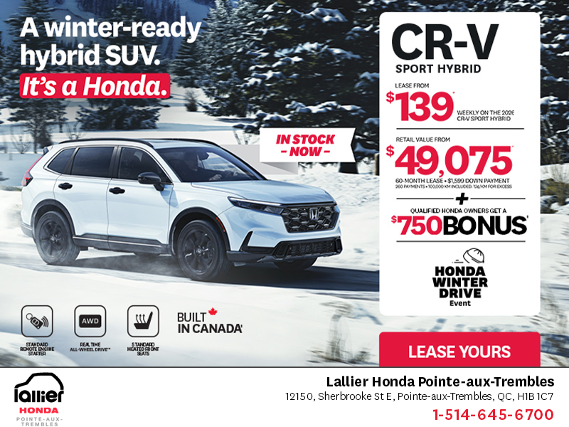 Get the 2026 Honda CR-V Hybrid!