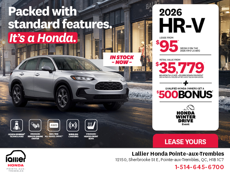 Get the 2026 Honda HR-V!