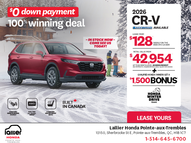 Get the 2026 Honda CR-V!