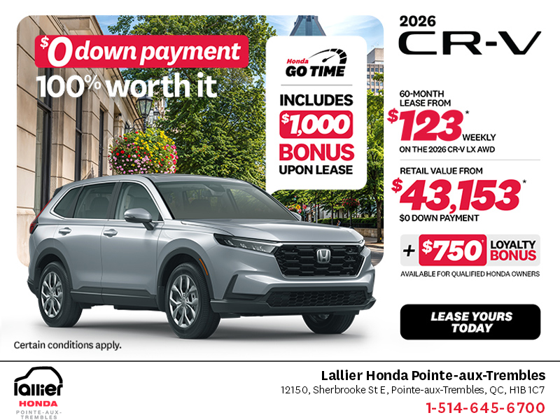 Get the 2026 Honda CR-V!