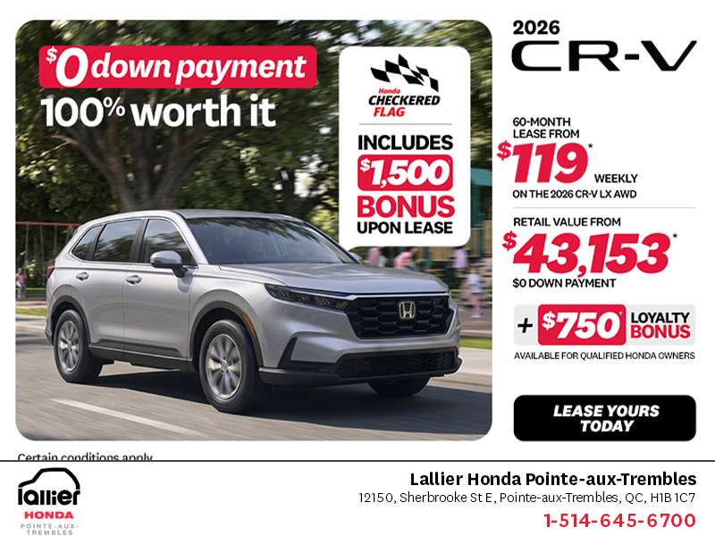 Get the 2026 Honda CR-V!