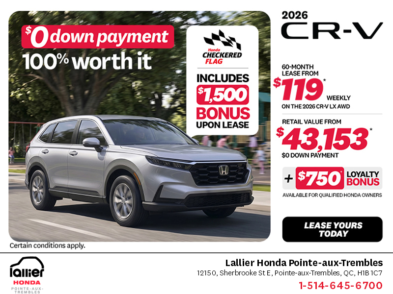 Get the 2026 Honda CR-V!