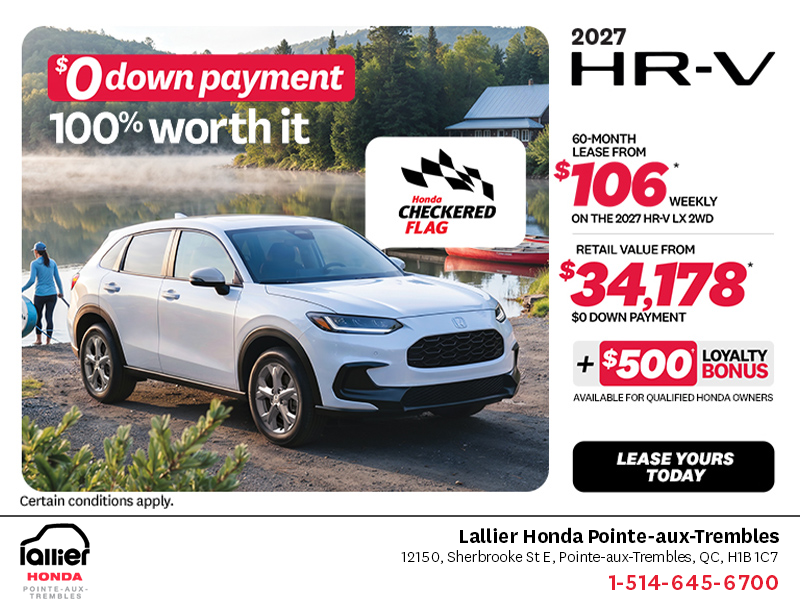 Get the 2027 Honda HR-V!