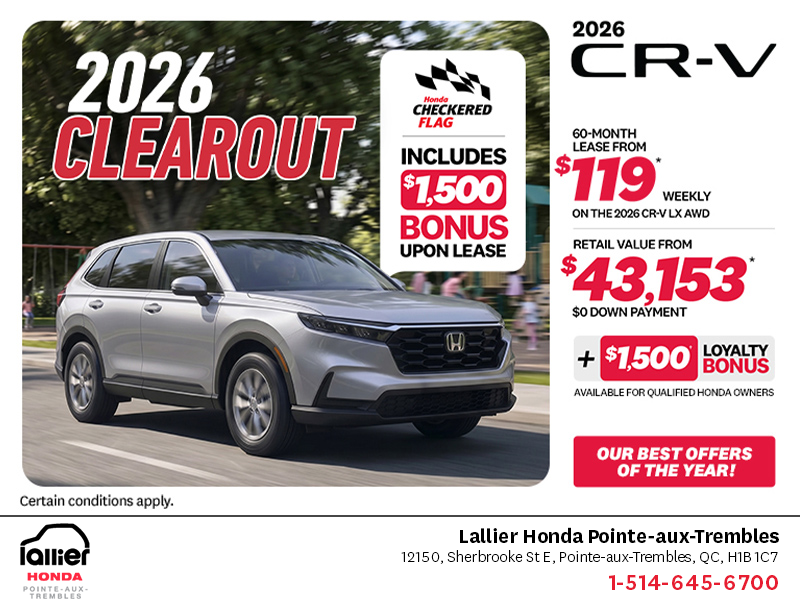 Get the 2026 Honda CR-V!