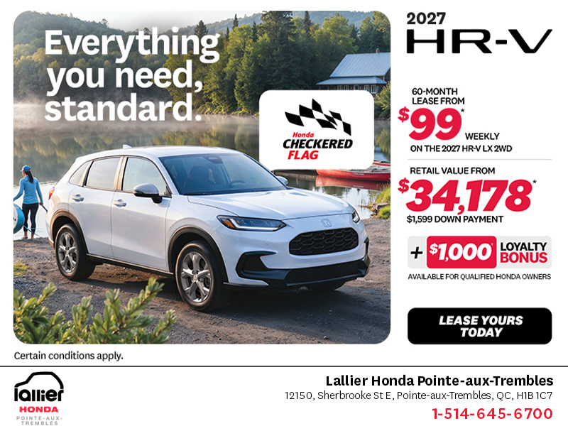 Get the 2027 Honda HR-V!