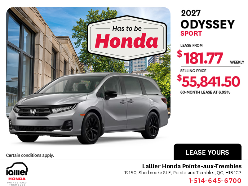 2027 Honda Odyssey