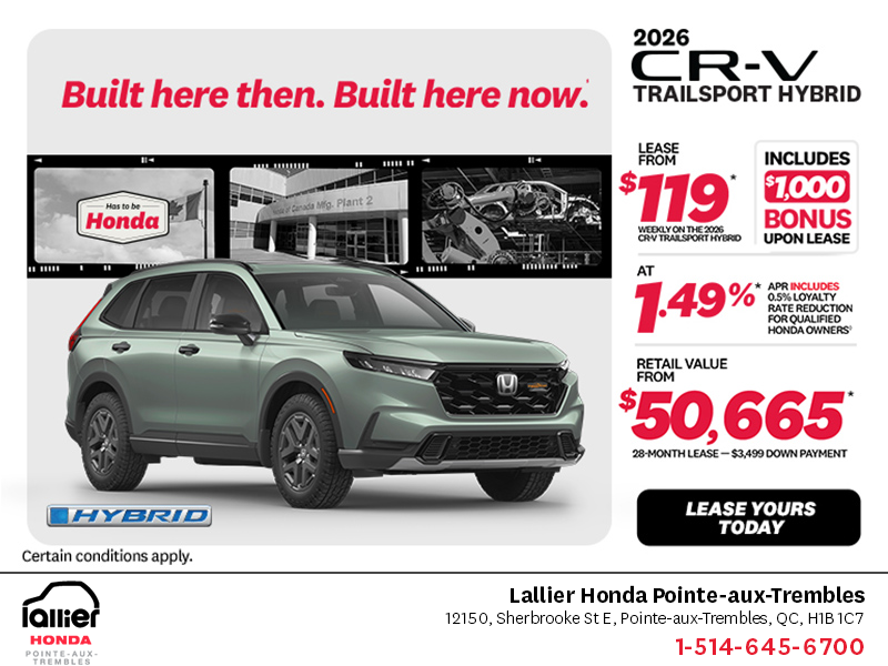 Get the 2026 Honda CR-V Hybrid!