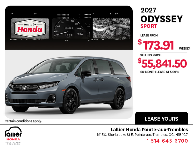 2027 Honda Odyssey