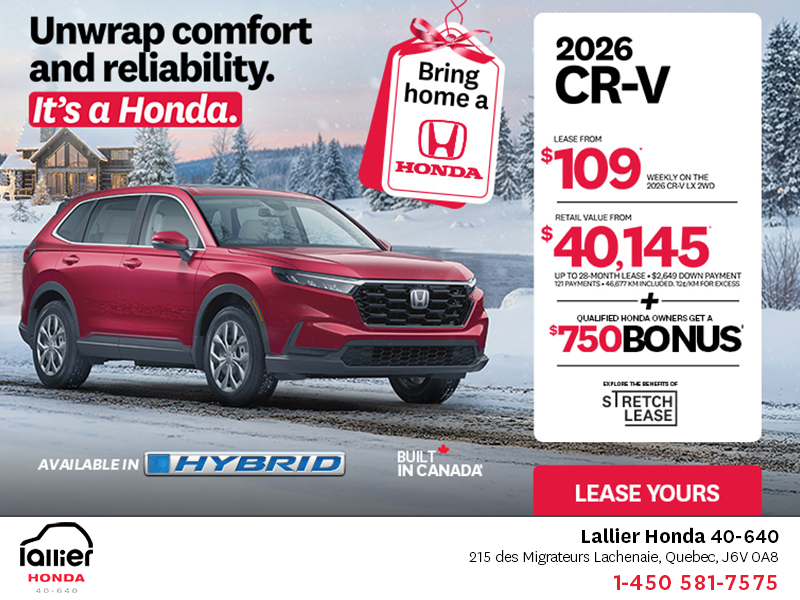 Get the 2026 Honda CR-V!