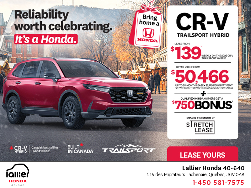 Get the 2026 Honda CR-V Hybrid!