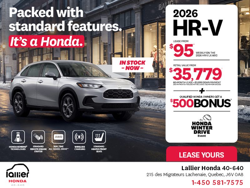 Get the 2026 Honda HR-V!