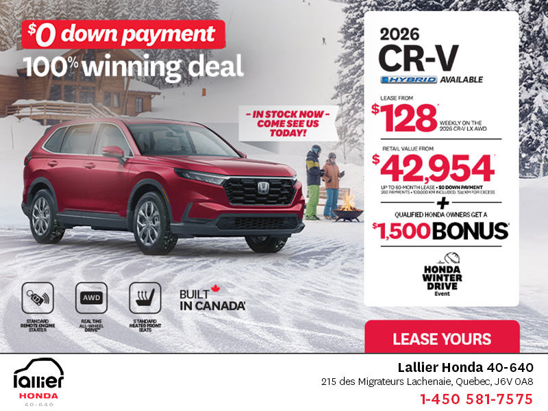 Get the 2026 Honda CR-V!