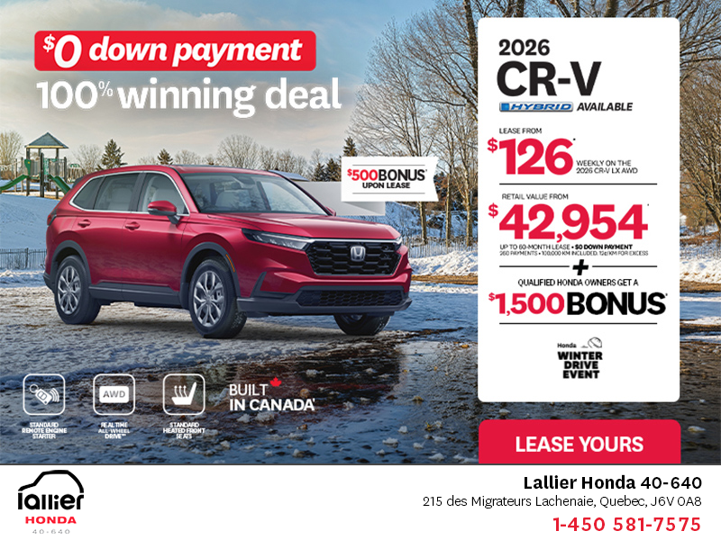 Get the 2026 Honda CR-V!