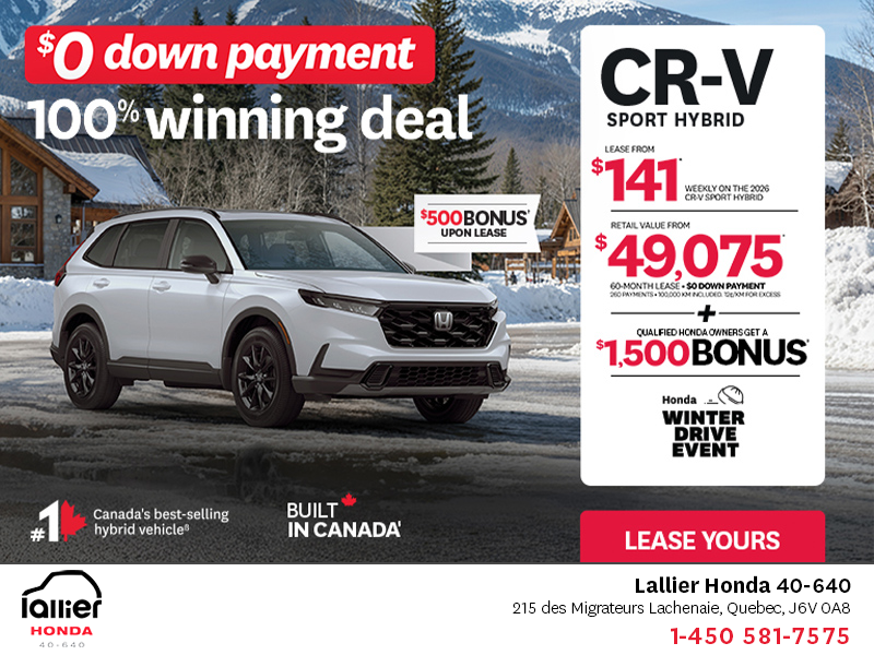 Get the 2026 Honda CR-V Hybrid!