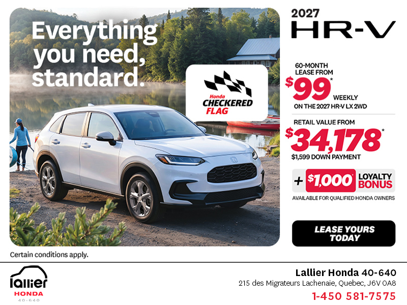 Get the 2027 Honda HR-V!