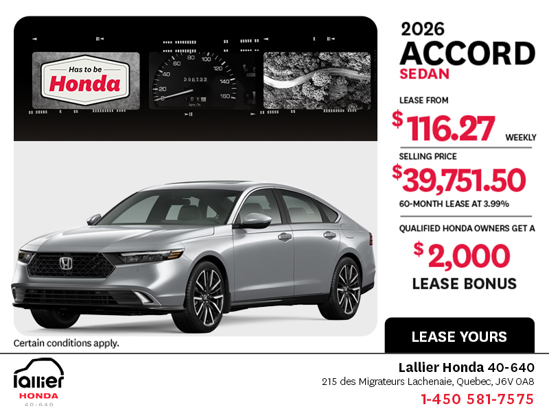 2026 Honda Accord