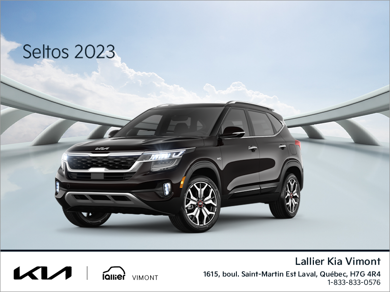 Lallier Kia Vimont à Laval Le Kia Seltos 2023!