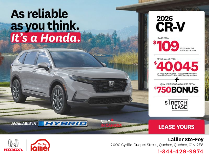 Get the 2026 Honda CR-V!