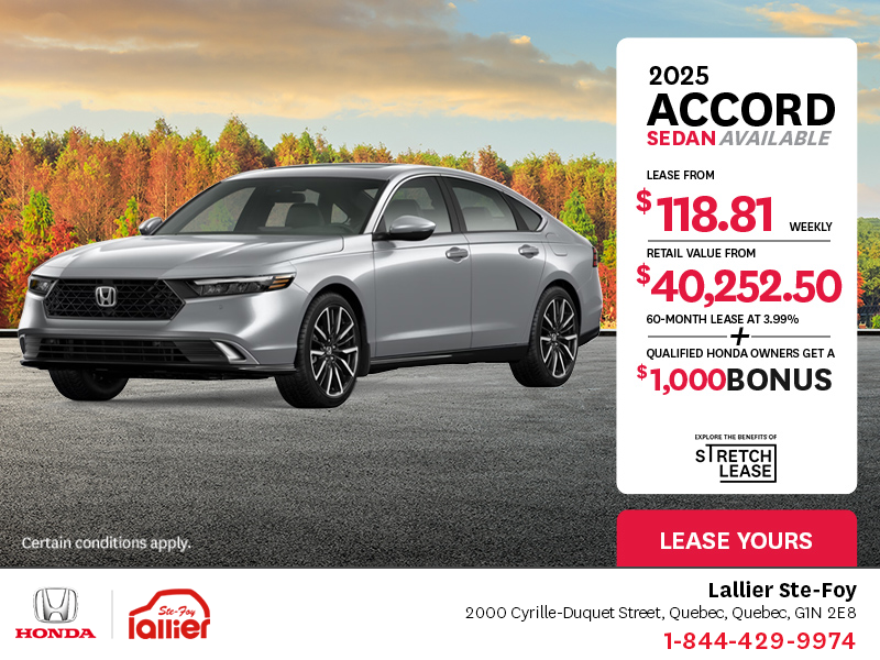 Get the 2025 Honda Accord!