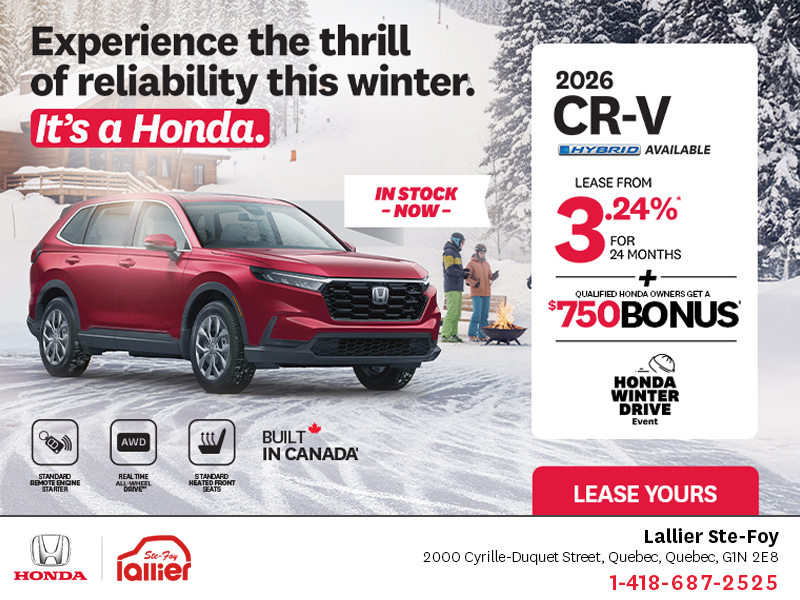 Get the 2026 Honda CR-V!