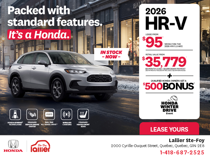 Get the 2026 Honda HR-V!