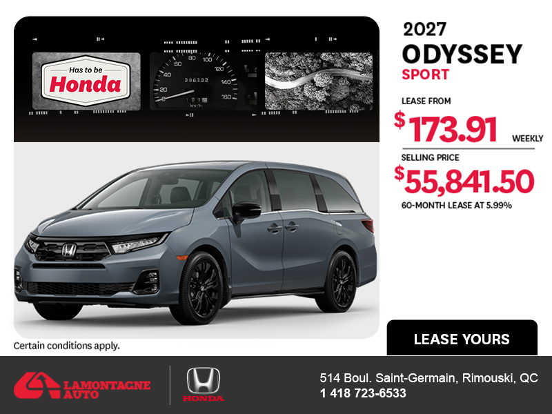 2027 Honda Odyssey