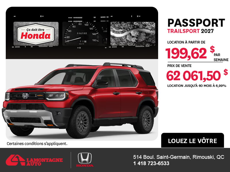 Honda Passport 2027