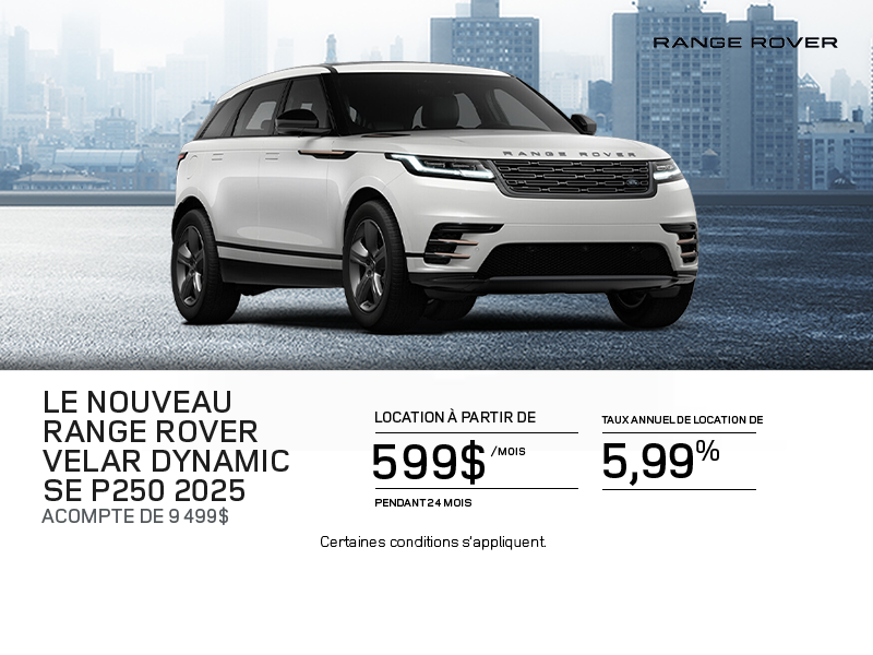 Le Range Rover Velar 2025