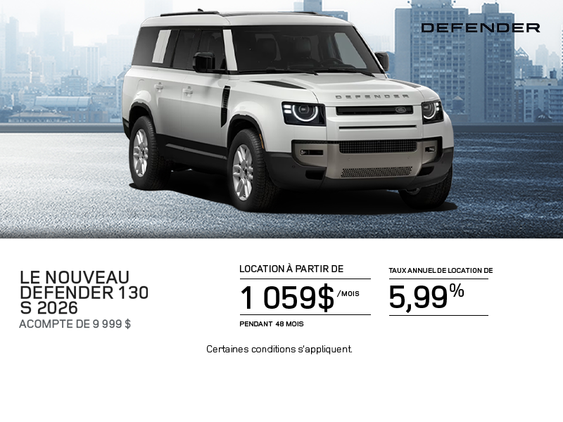 Le Land Rover Defender 130 S 2026