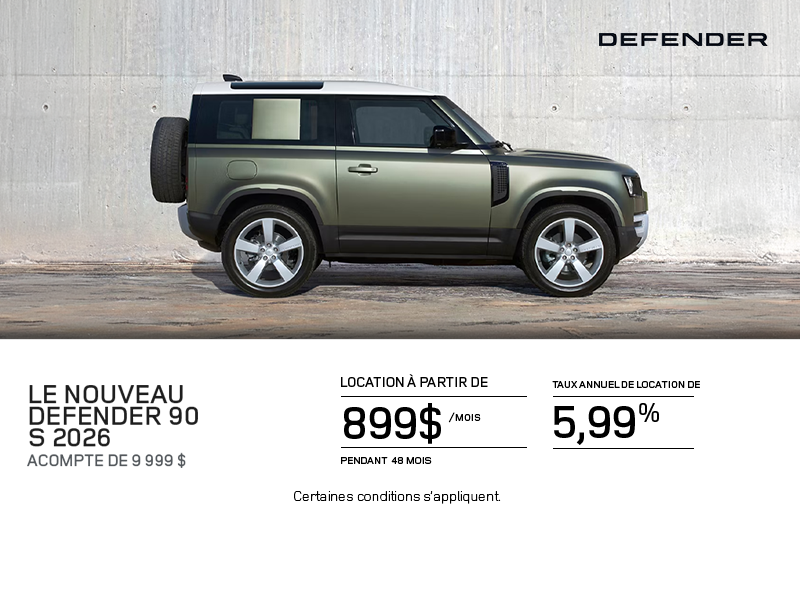 Le Land Rover Defender 90 S 2026