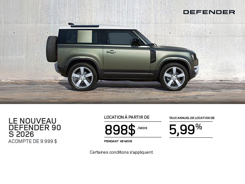 Le Land Rover Defender 90 S 2026