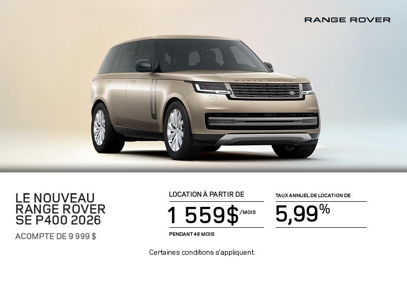 Le Range Rover 2026