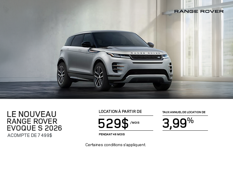 Le Range Rover Evoque 2026