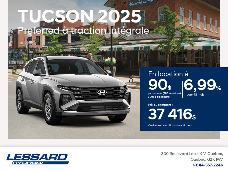 Procurez-vous le Hyundai Tucson 2025