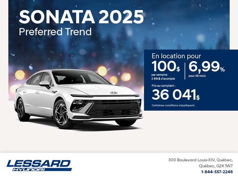 Procurez-vous le Hyundai Sonata 2025