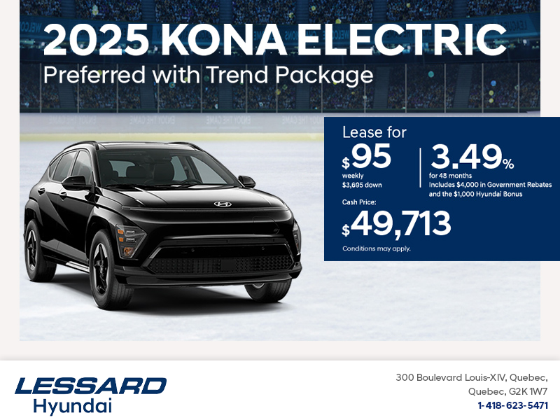 Get the 2025 Hyundai KONA Electric