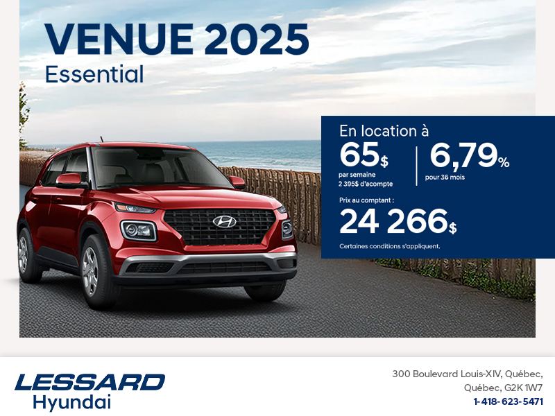Procurez-vous le Hyundai Venue 2025