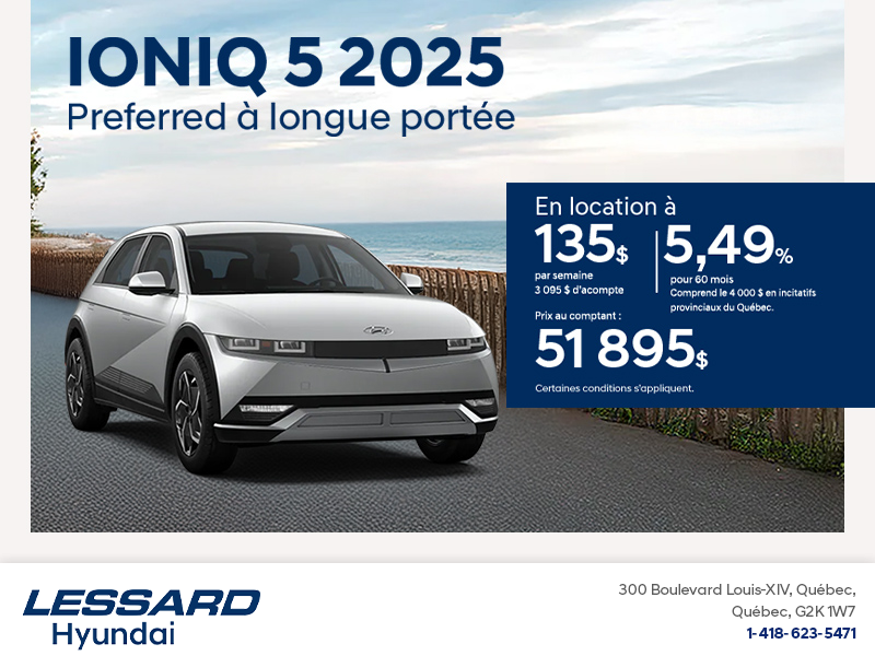 Procurez-vous le Hyundai Ioniq 5 2025