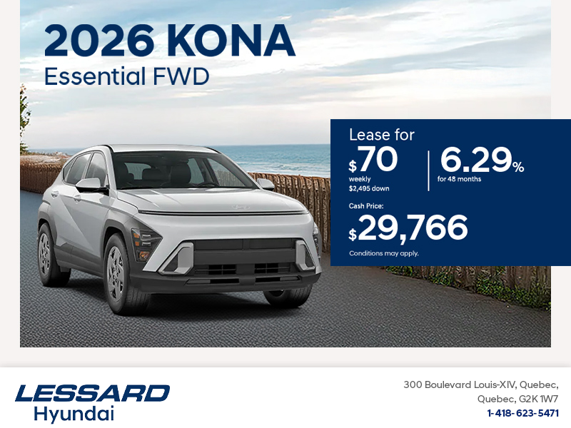 Get the 2026 Hyundai Kona