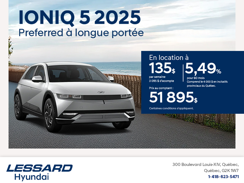 Procurez-vous le Hyundai Ioniq 5 2025