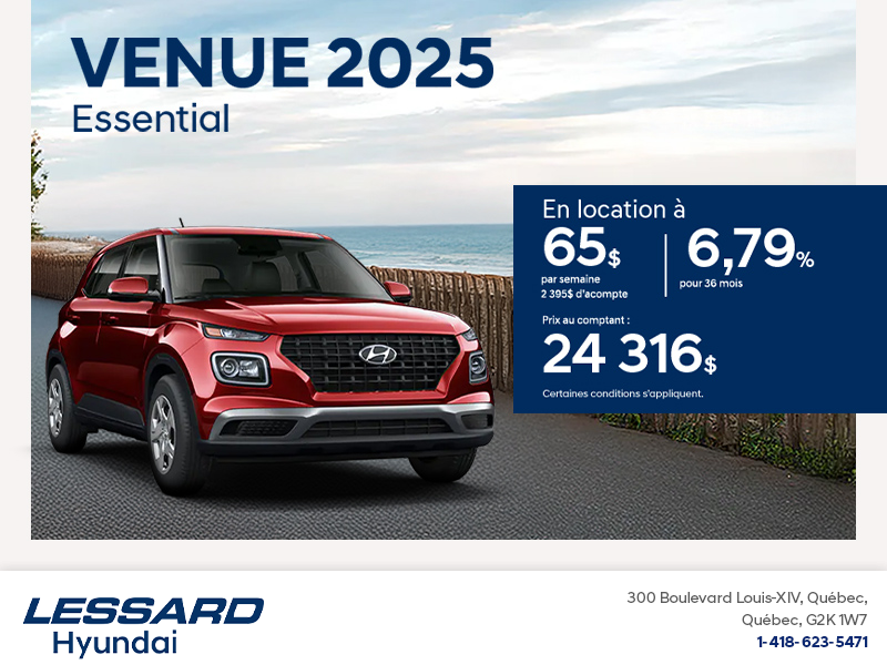 Procurez-vous le Hyundai Venue 2025