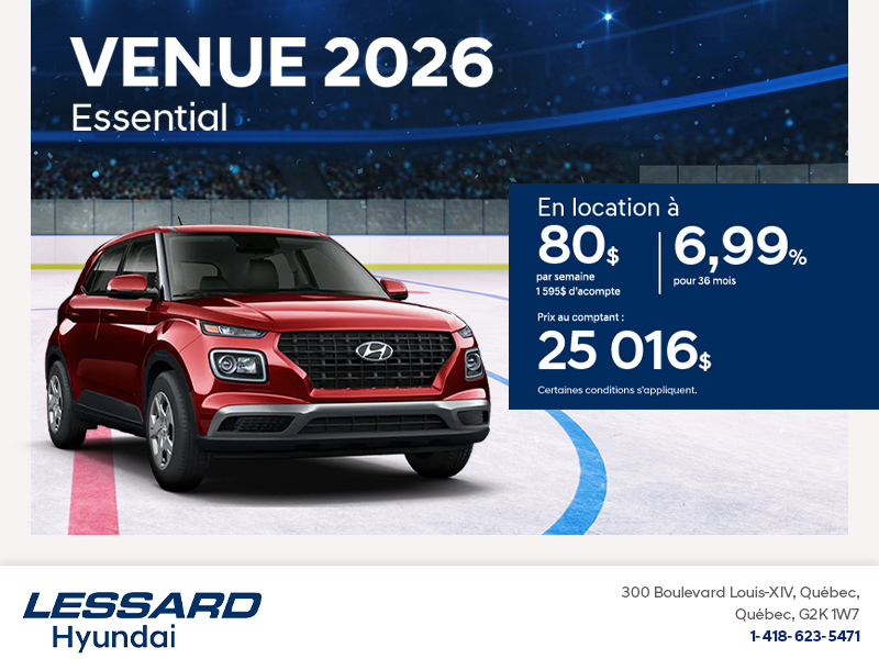 Procurez-vous le Hyundai Venue 2026
