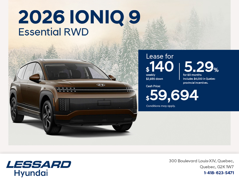 Get the 2026 Hyundai IONIQ 9