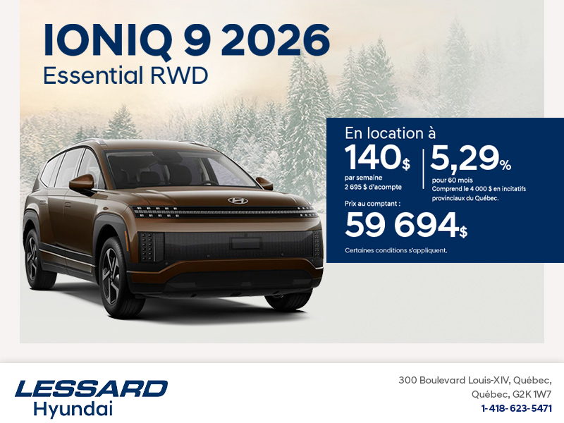Procurez-vous le Hyundai Ioniq 9 2026