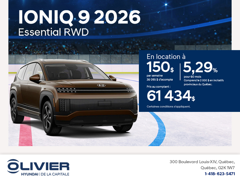 Procurez-vous le Hyundai Ioniq 9 2026