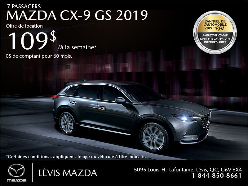 Procurez-vous la Mazda CX-9 2019!